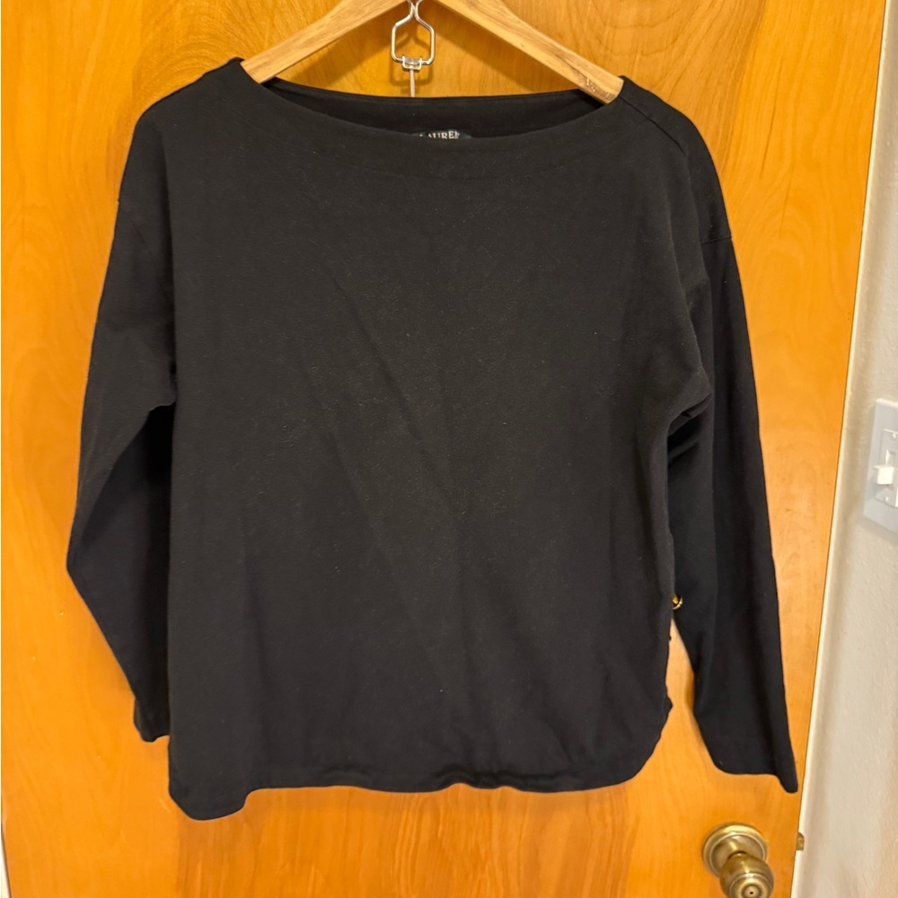 Ralph Lauren Classic Black long sleeve top
